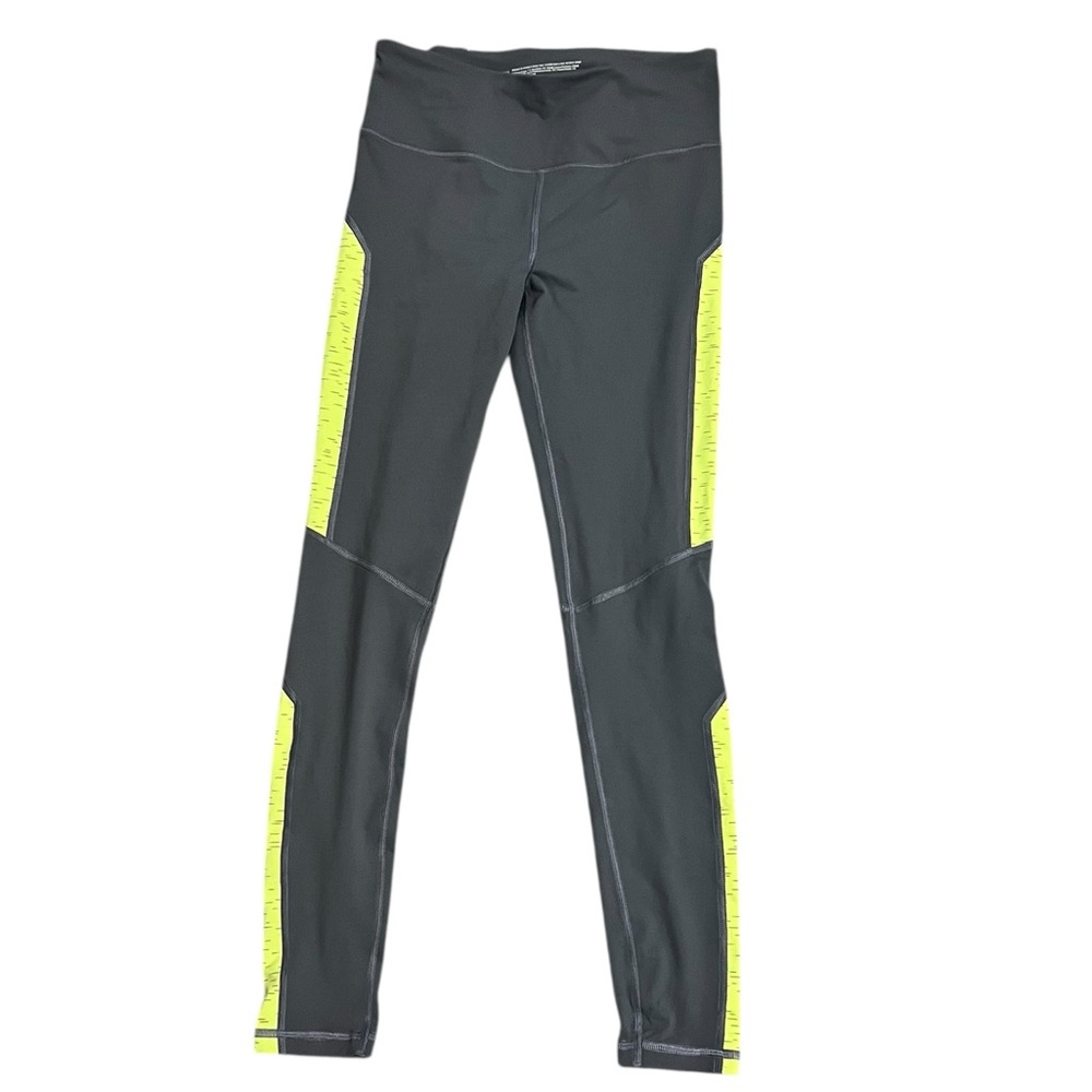 Women's Victoria's Secret Gray Neon Yellow Leggings S